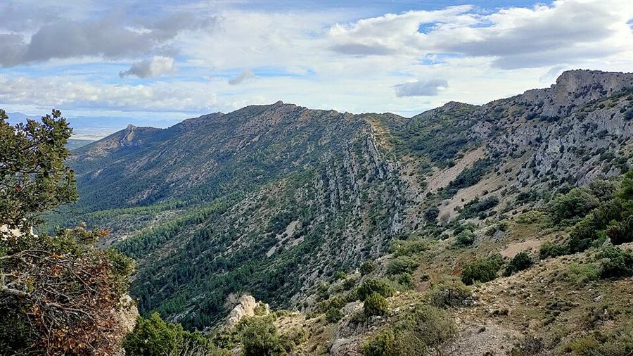 Panorámica de Sierra Espuña desde la Cuerda de los Carrascales